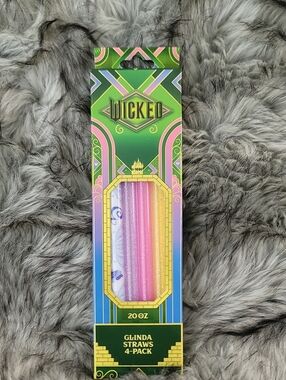 Wicked Glinda Straw pack of 4 Reusable 20oz.